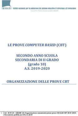 LE PROVE COMPUTER BASED (CBT) SECONDO ANNO SCUOLA SECONDARIA DI II GRADO A.S. 2019-2020 ORGANIZZAZIONE DELLE PROVE CBT - (grado 10) - 1 A.S ...
