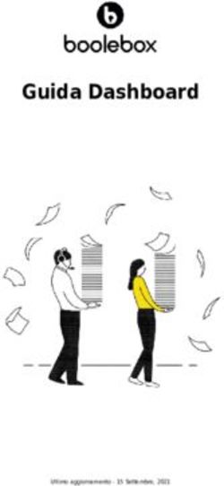 Guida Dashboard - Ultimo aggiornamento - 15 Settembre, 2021 - Boolebox
