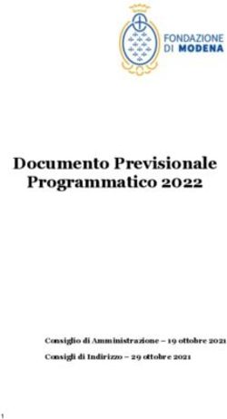 Documento Previsionale Programmatico 2022 - Consiglio di Amministrazione - 19 ottobre 2021 Consigli di Indirizzo - 29 ottobre 2021 - Fondazione ...