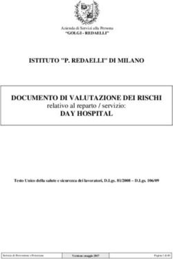 DOCUMENTO DI VALUTAZIONE DEI RISCHI - ISTITUTO "P. REDAELLI" DI MILANO - Golgi Redaelli