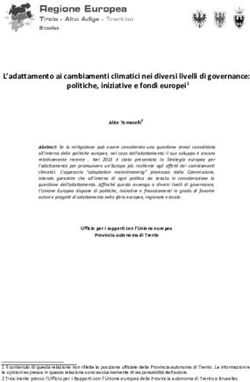 L'adattamento ai cambiamenti climatici nei diversi livelli di governance: politiche, iniziative e fondi europei1 - Alpeuregio