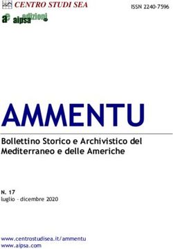 AMMENTU Bollettino Storico e Archivistico del Mediterraneo e delle Americhe - N. 17 luglio - dicembre 2020 www.centrostudisea.it/ammentu ...