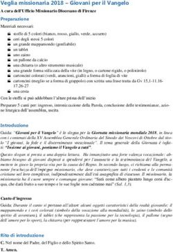 Veglia missionaria 2018 - Giovani per il Vangelo - Diocesi di Lodi