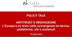 POLICY TALK ANTITRUST E INNOVAZIONE - L'Europa a un bivio nella convergenza tra device, piattaforme, reti e contenuti 19 luglio 2018