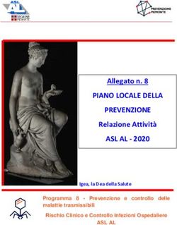 PIANO LOCALE DELLA PREVENZIONE ASL AL 2020 - Allegato n. 8 Relazione Attivit&agrave; Attivit&agrave; ASL AL - 2019 ASL AL