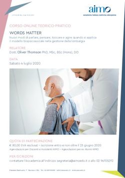 WORDS MATTER CORSO ONLINE TEORICO-PRATICO - AIMO Osteopatia