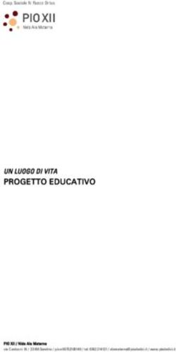 UN LUOGO DI VITA PROGETTO EDUCATIVO - Pio XII