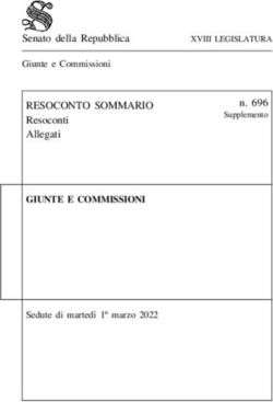 RESOCONTO SOMMARIO Resoconti Allegati - GIUNTE E COMMISSIONI - Senato della Repubblica
