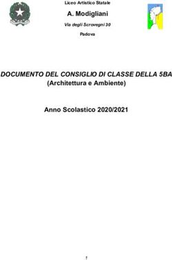 DOCUMENTO DEL CONSIGLIO DI CLASSE DELLA 5BA - A. Modigliani Liceo Artistico Statale