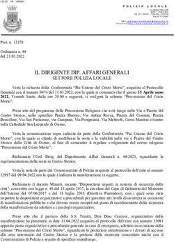IL DIRIGENTE DIP. AFFARI GENERALI - SETTORE POLIZIA LOCALE - Comune di Osimo