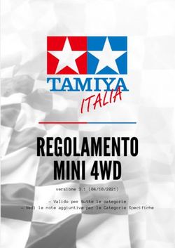 Valido per tutte le categorie - Vedi le note aggiuntive per le Categorie Specifiche - versione 3.1 (04/10/2021) - Fantasyland