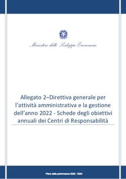 L'attivit&agrave; a i istrativa e la gestio e - dell'a o 2022 - Schede degli obiettivi annuali dei Centri di Responsabilit&agrave;