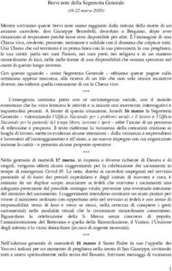 Brevi note della Segreteria Generale - Diocesi Termoli-Larino