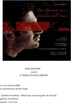 DON GIOVANNI ovvero di e con Andrea Raffo al contrabbasso Achille Giglio - Spettacolo teatrale - (Monologo accompagnato da musica) genere: ...