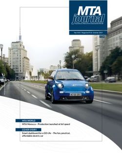 MTA WORLD MTA Morocco - Production launched at full speed - COVER STORY Smart dashboard for e.GO Life - The fun, practical, affordable electric car