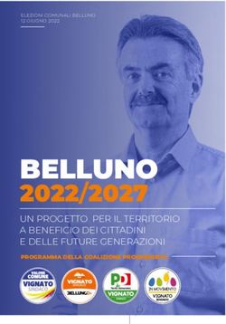 BELLUNO 2022/2027 UN PROGETTO PER IL TERRITORIO A BENEFICIO DEI CITTADINI E DELLE FUTURE GENERAZIONI - Giuseppe Vignato Sindaco