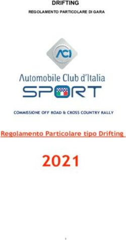 2021 DRIFTING - Regolamento Particolare tipo Drifting - ACI Sport