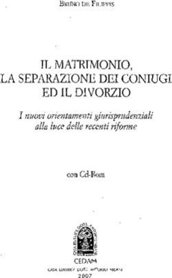 IL MATRIMONIO, LA SEPARAZIONE DEI CONIUGI ED IL DIVORZIO - I nuovi orientamenti giurisprudenziali alia luce delle recenti riforme - GBV