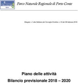 Piano delle attivit&agrave; Bilancio previsionale 2018 2020 - Parco Naturale Regionale di Porto Conte