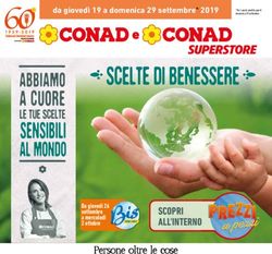 SCOPRI ALL'INTERNO - da gioved&igrave; 19 a domenica 29 settembre* 2019 - Da gioved&igrave; 26 settembre a mercoled&igrave; 2 ottobre - Conad