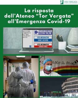 La risposta dell'Ateneo "Tor Vergata" all'Emergenza Covid-19