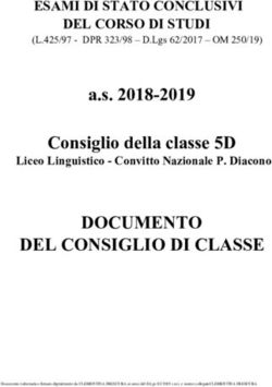 DOCUMENTO DEL CONSIGLIO DI CLASSE - a.s. 2018-2019 Consiglio della classe 5D - ESAMI DI STATO CONCLUSIVI DEL CORSO DI STUDI