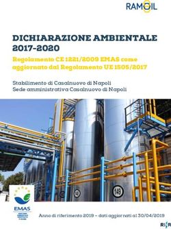 DICHIARAZIONE AMBIENTALE - 2017-2020 Regolamento CE 1221/2009 EMAS come aggiornato dal Regolamento UE 1505/2017