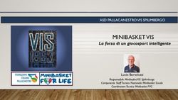 MINIBASKET VIS La forza di un giocosport intelligente - ASD PALLACANESTRO VIS SPILIMBERGO