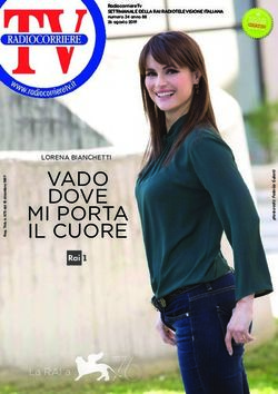 VADO DOVE MI PORTA IL CUORE - LORENA BIANCHETTI - RadiocorriereTv SETTIMANALE DELLA RAI RADIOTELEVISIONE ITALIANA