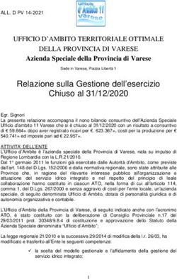 Relazione sulla Gestione dell'esercizio Chiuso al 31/12/2020 - ATO ...