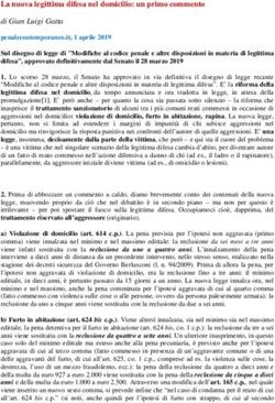 La nuova legittima difesa nel domicilio: un primo commento