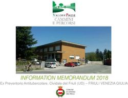 INFORMATION MEMORANDUM 2018 - Ex Preventorio Antitubercolare, Cividale del Friuli (UD) - FRIULI VENEZIA GIULIA - Comune di Cividale