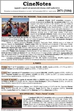 CineNotes Appunti e spunti sul mercato del cinema e dell'audiovisivo - ANEC