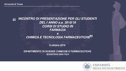 INCONTRO DI PRESENTAZIONE PER GLI STUDENTI CORSI DI STUDIO IN FARMACIA CHIMICA E TECNOLOGIA FARMACEUTICHE - Lauree triennali e ...