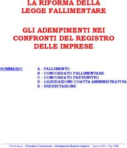LA RIFORMA DELLA LEGGE FALLIMENTARE GLI ADEMPIMENTI NEI CONFRONTI DEL REGISTRO DELLE IMPRESE