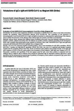 VALUTAZIONE DI IGG E IGM ANTI-SARS-COV-2 SU MAGLUMI 800 (SNIBE) - SIBIOC