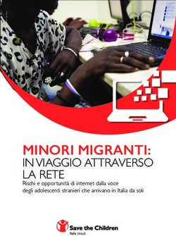 IN VIAGGIO ATTRAVERSO LA RETE - MINORI MIGRANTI: Rischi e opportunit&agrave; di internet dalla voce degli adolescenti stranieri che arrivano in Italia da ...
