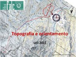 Topografia e orientamento - SA1 2022 A cura di Alessandra Salvini e Michele Cavigioli