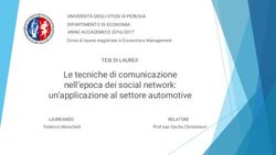 Le tecniche di comunicazione nell'epoca dei social network: un'applicazione al settore automotive - Magistralmente