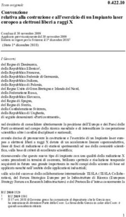 Convenzione relativa alla costruzione e all'esercizio di un Impianto laser europeo a elettroni liberi a raggi X