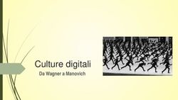 Culture digitali Da Wagner a Manovich - Digital Performance