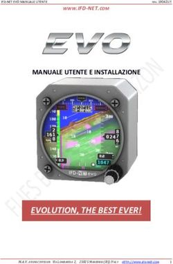 EVOLUTION, THE BEST EVER! - MANUALE UTENTE E INSTALLAZIONE WWW.IFD-NET.COM