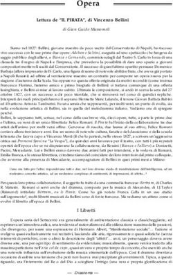 Opera Lettura de "IL PIRATA", di Vincenzo Bellini