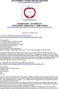 CAVOLFIORE - BROCCOLO - CIME di RAPA - SALUTIAMOCI: mangiar bene per stare bene