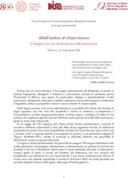 "Dall'ombre al chiaro lume" - L'enigma e le sue declinazioni nella letteratura - Convegno MOD