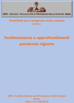 Testimonianze e approfondimenti pandemia vigente - Contributi per il progresso delle scienze - Societ&agrave; ...