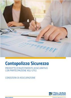 Contopolizza Sicurezza - PRODOTTO D'INVESTIMENTO ASSICURATIVO CON PARTECIPAZIONE AGLI UTILI. CONDIZIONI DI ASSICURAZIONE - Servizi AppSoci
