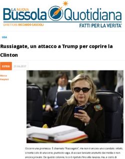 Russiagate, un attacco a Trump per coprire la Clinton