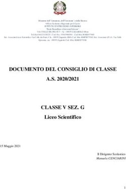 DOCUMENTO DEL CONSIGLIO DI CLASSE A.S. 2020/2021 CLASSE V SEZ. G