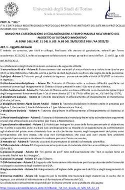 BANDO PER L'ASSEGNAZIONE DI COLLABORAZIONI A TEMPO PARZIALE NELL'AMBITO DEL PROGETTO DI TUTORATO INNOVATIVO AI SENSI DELL'ART. 11 DEL D.LGS. N.68 ...